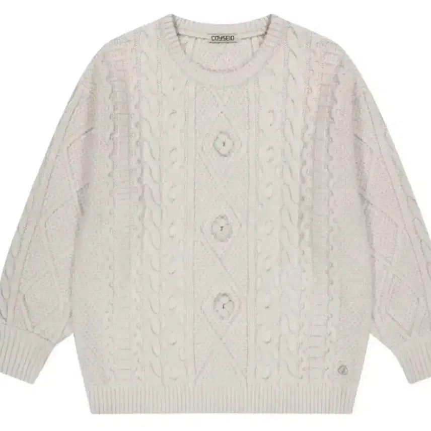 [BUNJANG] Koiseio Pom Pom Knit Ivory / 코이세이오 폼폼니트 아이보리