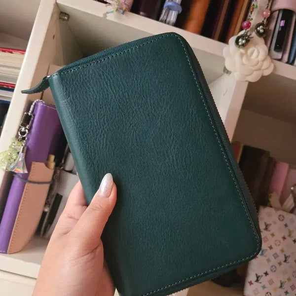 [BUNJANG] Moterm Veg Tan Leather Zipper Cover for Hobonichi Weeks / 호보니치 윅스 모텀 지퍼 커버 Moterm