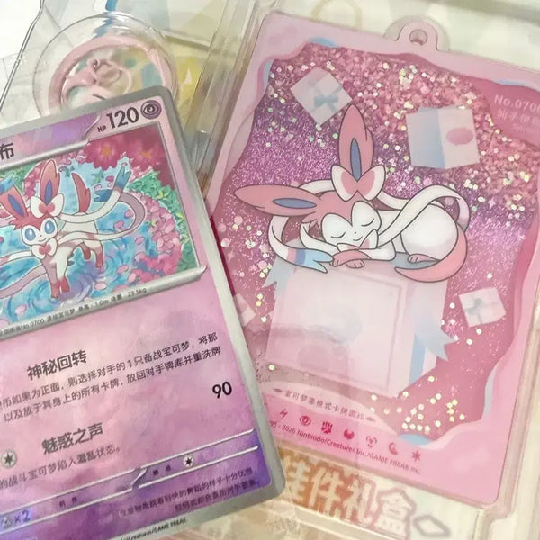[BUNJANG] Pokemon China Limited Eeveelutions Sylveon Card and Card Case / 포켓몬 중국 한정 이브이즈 님피아 카드 및 카드 케이스