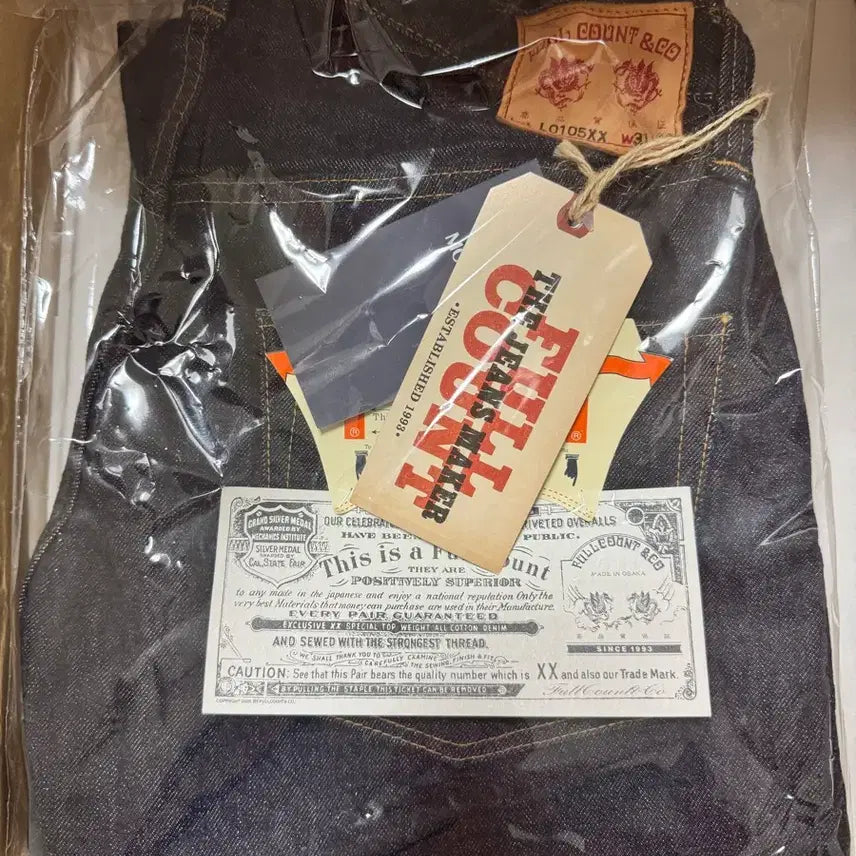 [BUNJANG] Full Count L0105XX Denim Pants One Wash Size 31 / 풀카운트 L0105XX 데님팬츠 원워시 31사이즈 새상품