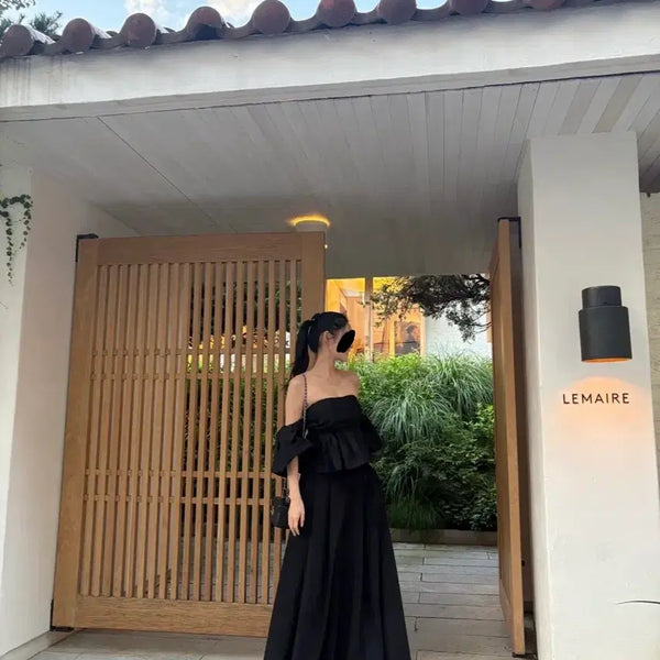 [BUNJANG] The Lorange Palazzo Set / 더로랑 빨라조, h&m 오프숄더 세트