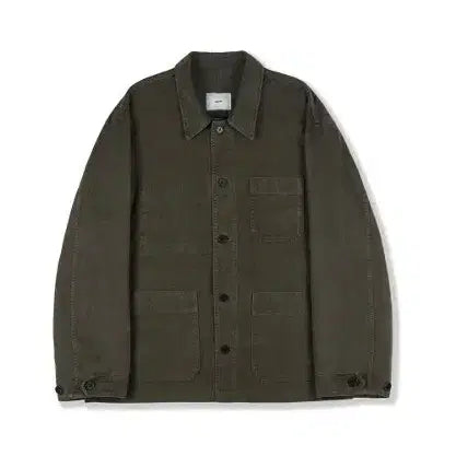 [BUNJANG] Perenne French Work Jacket Olive / [2]퍼렌 몰스킨 프렌치 워크자켓 올리브