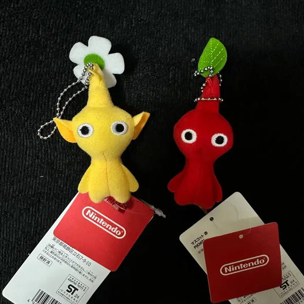 [BUNJANG] Pikmin Plush Keychain Red Yellow / 피크민 인형 키링 레드 옐로우