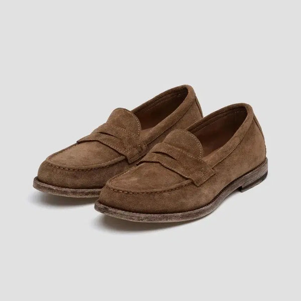 [BUNJANG] Gradus Loafers 01 Suede Brown / [250] 그라더스 로퍼 01 스웨이드 브라운 / gradus 구두 홍창 뱀프 스톤워싱 홑겹