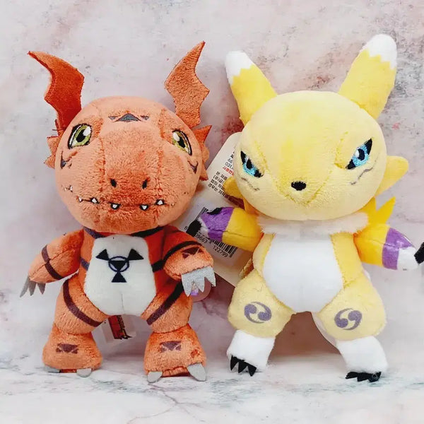 [BUNJANG] Digimon Tamers Guilmon & Renamon Keychain Plush (8cm) / 개별) 디지몬 테이머즈 길몬(4)&레나몬(3) 키링인형 8센치
