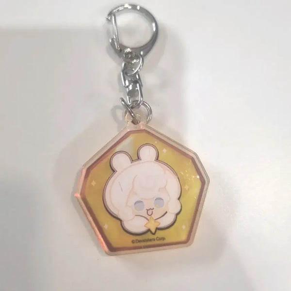 [BUNJANG] Cookie Run: Kingdom Cream Puff Cookie Soulstone Acrylic Keychain / 쿠키런 킹덤 생크림담비 영혼석 아크릴 키링 생담 쿠킹던