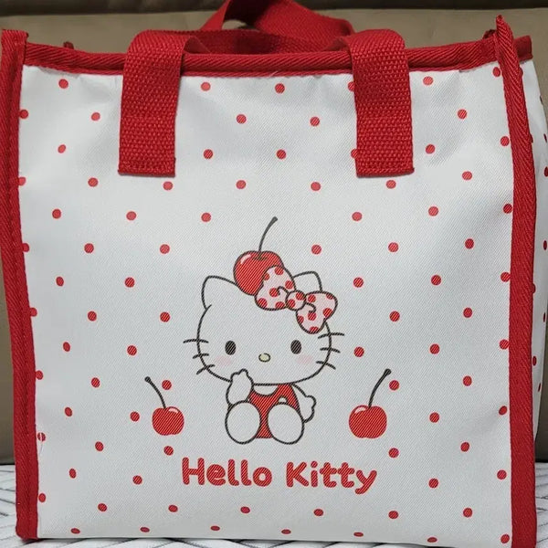 [BUNJANG] Sanrio Hello Kitty Red Cherry Tote Bag / 산리오 정품 헬로키티 레드체리 토트백(새상품)