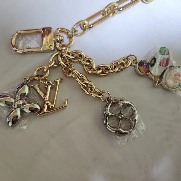 [BUNJANG] Panda Charm Bag Charm Gold Chain / 팬더키링 빽참