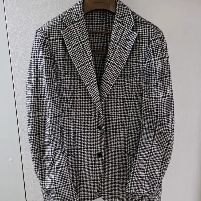 [BUNJANG] Ring Jacket Black Label Wool Houndstooth Check Sport Coat / 링자켓 블랙라벨 울실린 하운드투스 체크 스포츠코트