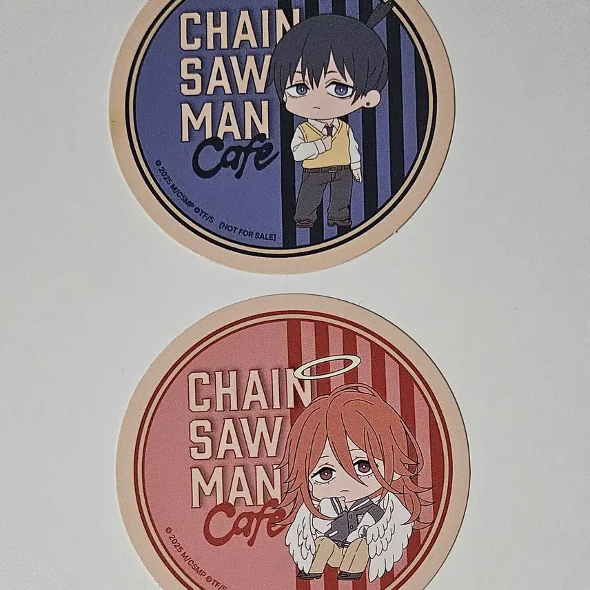 [BUNJANG] Chainsaw Man Aki & Angel Devil Collaboration Cafe Coaster Set / 체인소맨 콜라보 카페 코스터 아키 천사의악마