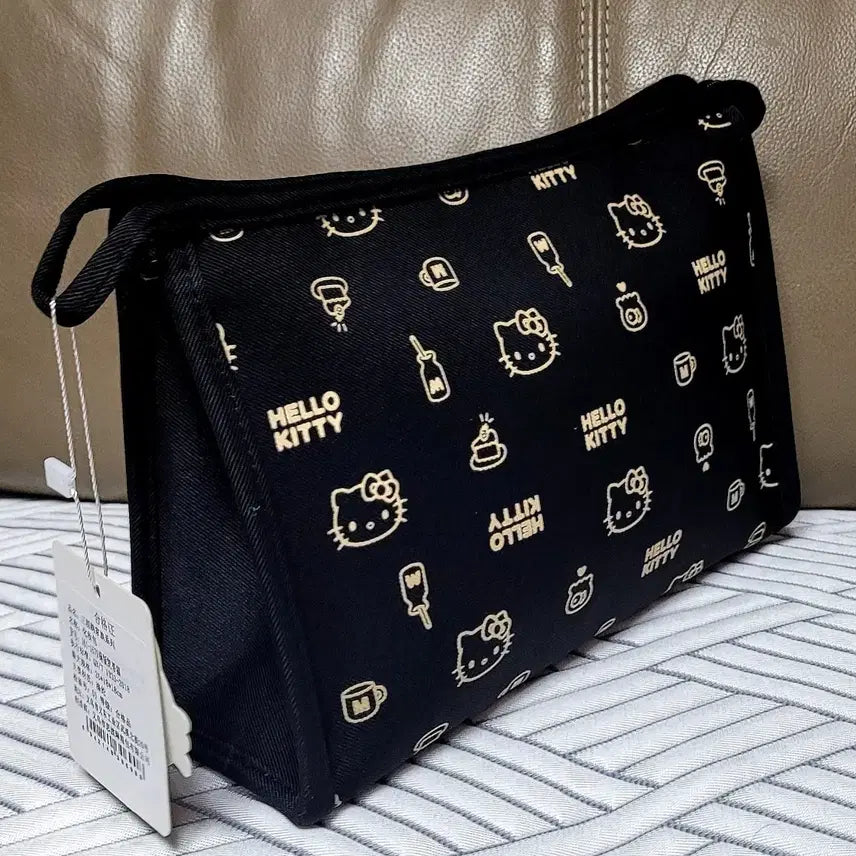 [BUNJANG] Sanrio Hello Kitty Pattern Pouch / 산리오 정품 헬로키티 패턴 파우치(새상품)