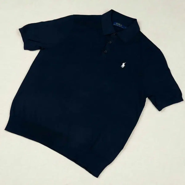 [BUNJANG] Polo Ralph Lauren Pima Cotton Short Sleeve Polo T-Shirt Navy / 폴로 랄프로렌 피마코튼 카라티 반팔 티셔츠 네이비 새상품