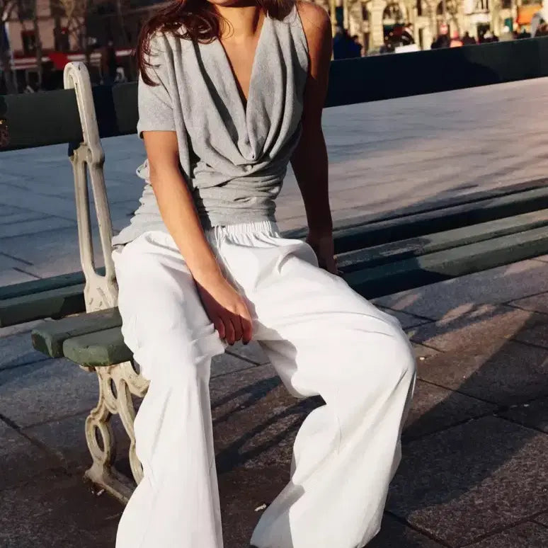 [BUNJANG] ZARA White Cargo Pants (Size S) / ZARA 자라 카고 팬츠 화이트 S사이즈