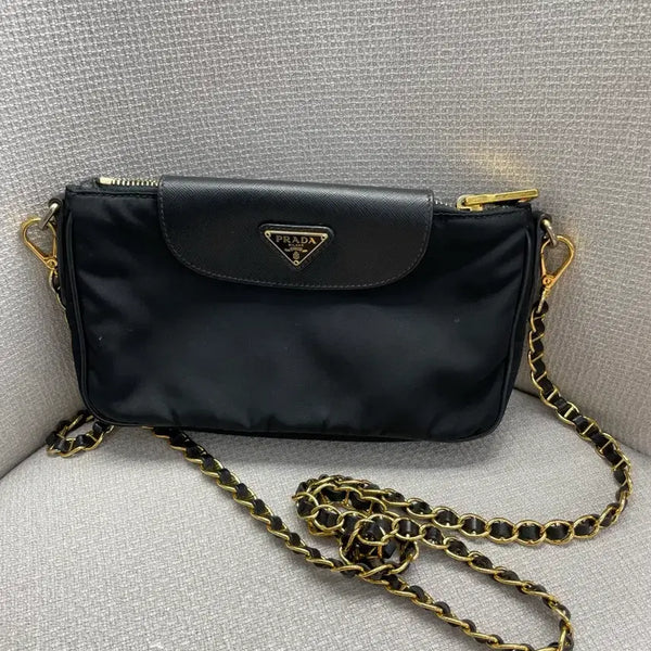 [BUNJANG] Prada Pocono Chain Crossbody Bag / 프라다 포코노 체인 크로스백