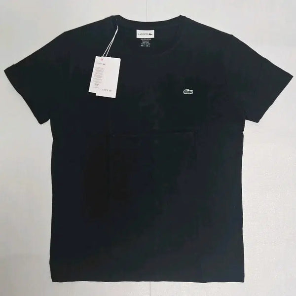 [BUNJANG] Lacoste Short Sleeve T-Shirt Black / 라코스테 반팔티 블랙 새상품