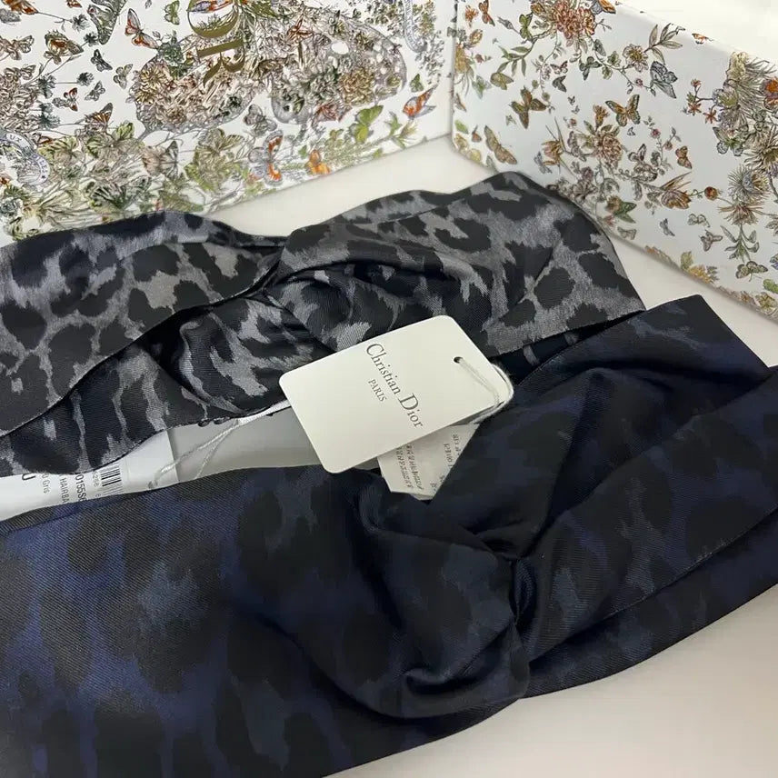 [BUNJANG] Dior Silk Hairband Set (2 Types) / 디올 실크헤어밴드(2종)