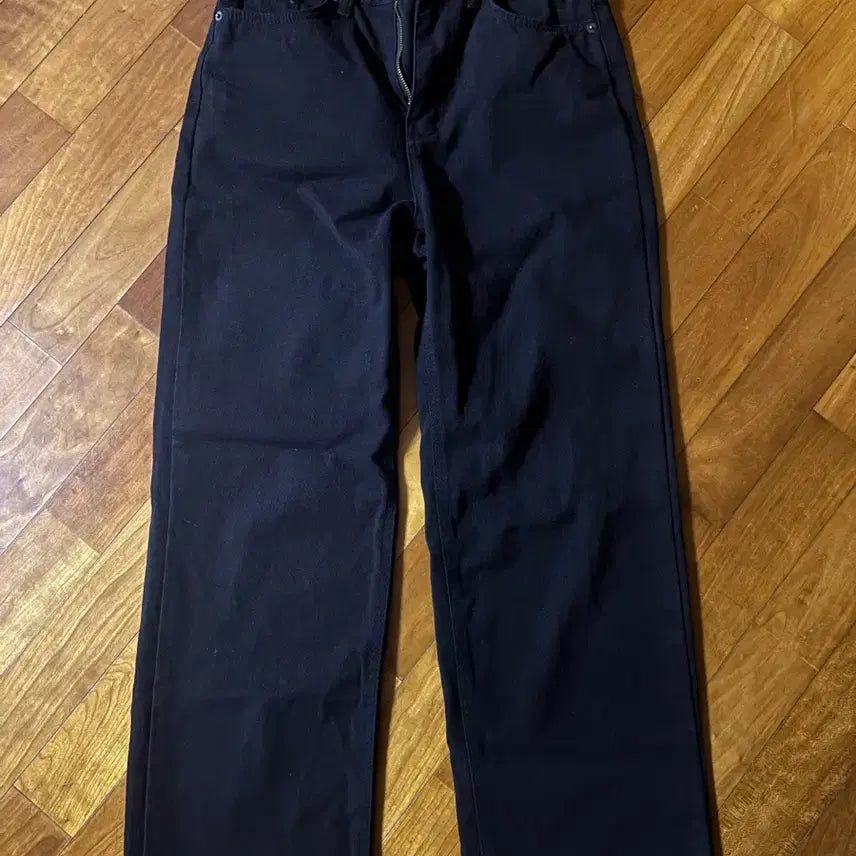 [BUNJANG] Black Straight Fit Jeans / 블랙진 일자팬츠