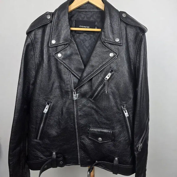 [BUNJANG] Coach Moto Jacket Leather Black L / [새상품/L] 코치  Moto Jacket  모토 자켓 라이더 자켓