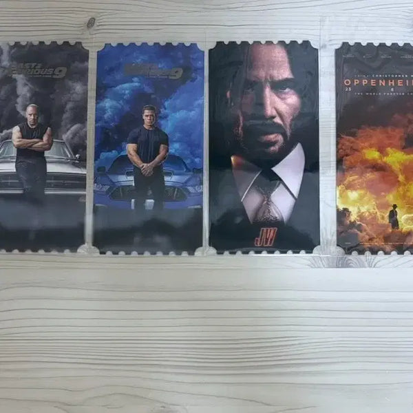[BUNJANG] Fast & Furious, John Wick, Oppenheimer Original Ticket Bundle Set / 4개 일괄) 분노의 질주 존윅 코인 오펜하이머 오리지널티켓 오티 메가박스 메박 특전