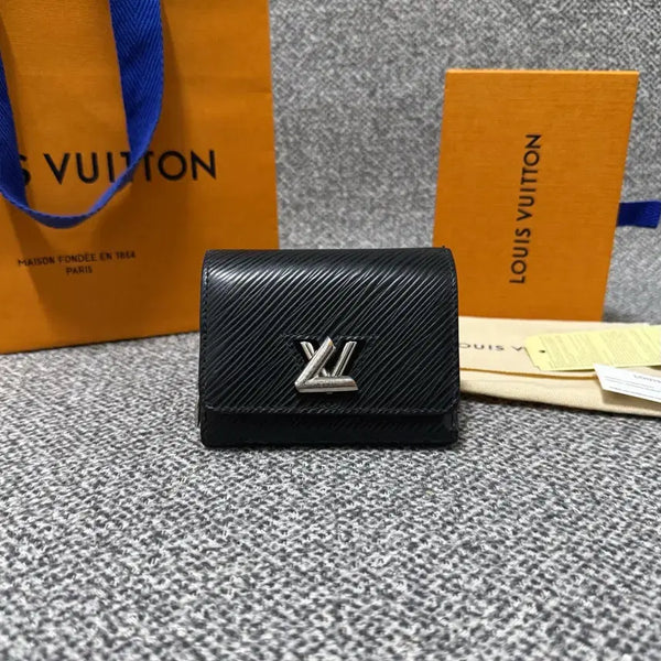 [BUNJANG] Louis Vuitton Twist Wallet Epi Leather Black Silver / 루이비통 트위스트 월릿 지갑 블랙