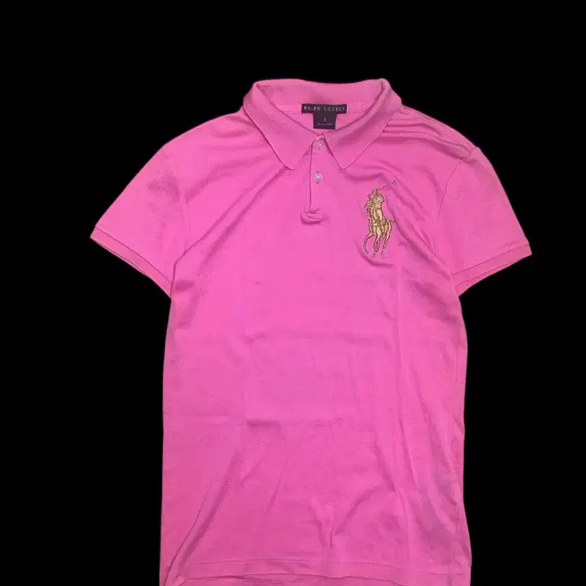 [BUNJANG] Polo Ralph Lauren Pink Pony Gold Big Pony Skinny Fit Short Sleeve Polo Shirt / 폴로 랄프로렌 핑크포니 금장 빅포니 스키니핏 반팔