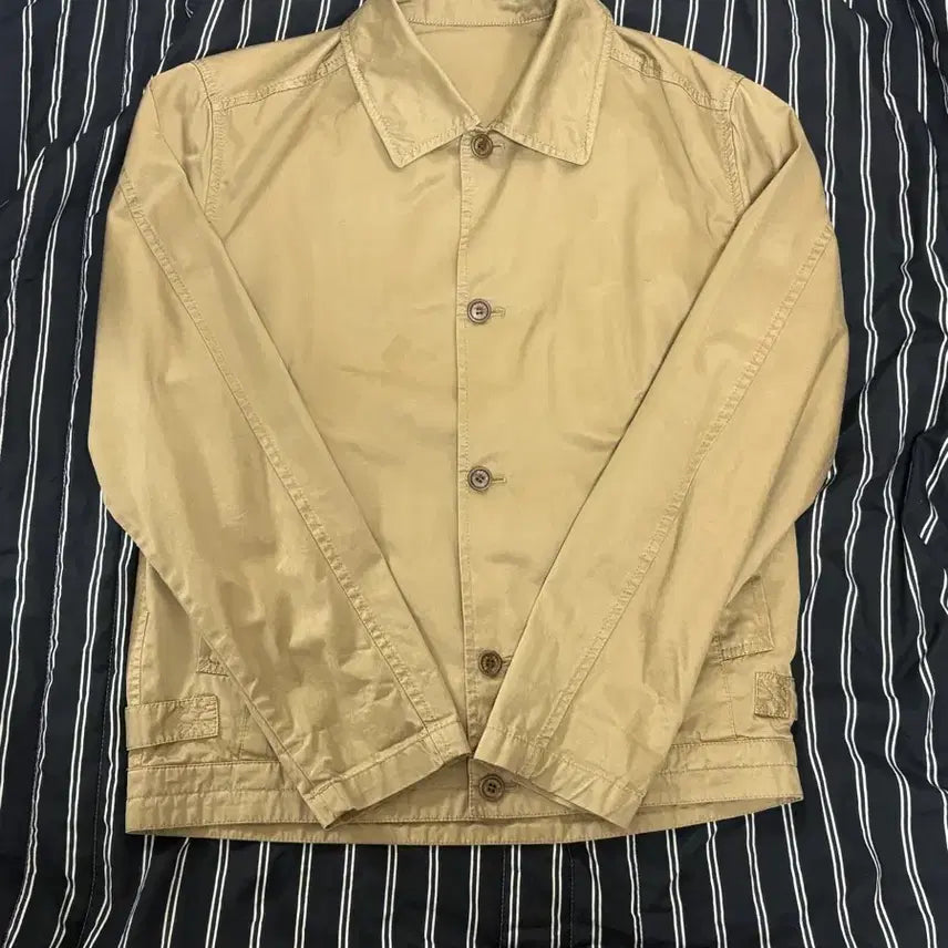 [BUNJANG] Henry Cotton's Cotton Jacket Beige M / 헨리코튼 코튼 자켓 베이지 M