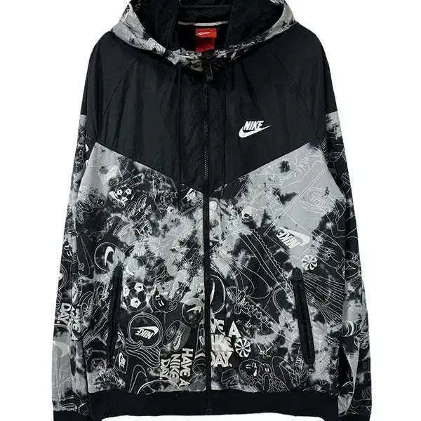 [BUNJANG] Nike Graphic Pattern Running Windbreaker Jacket / [S] NIKE 나이키 그래픽패턴 런닝 바람막이자켓