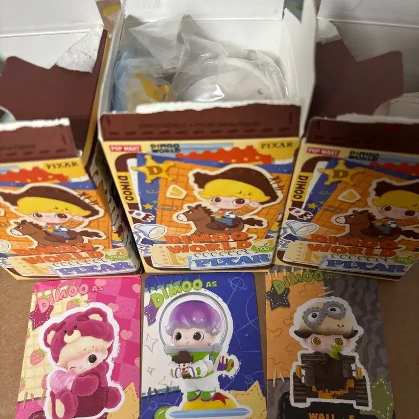 [BUNJANG] Pop Mart Dimoo Pixar Series (Buzz/Wall-E/Lotso) Bundle Set / 팝마트 디무 픽사 시리즈(버즈/월E/랏소 일괄)