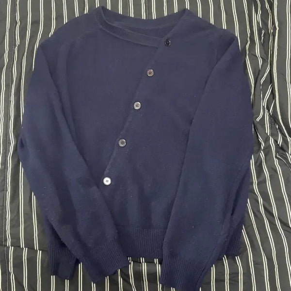 [BUNJANG] Numare EE 2WAY Cardigan Navy L / 누마레 EE 2WAY CARDIGAN NAVY L