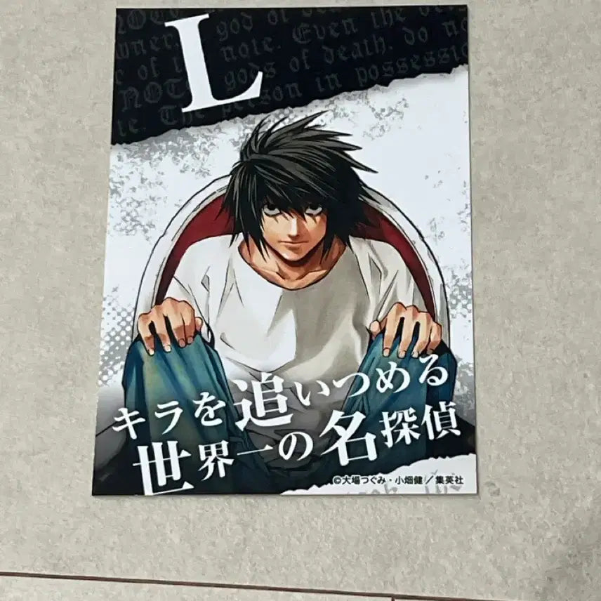 [BUNJANG] Death Note L Postcard Printing Box / 데스노트 엘 엽서 프린팅박스