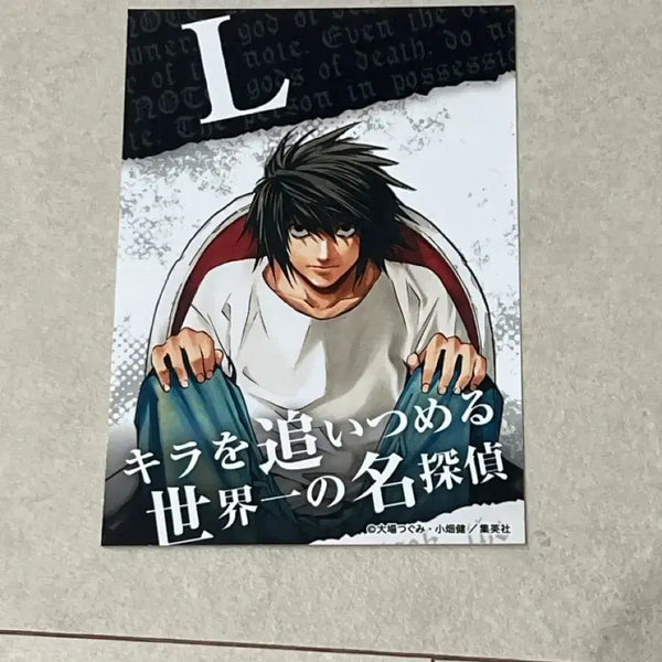 [BUNJANG] Death Note L Postcard Printing Box / 데스노트 엘 엽서 프린팅박스