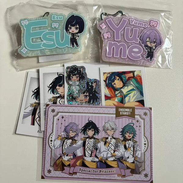 [BUNJANG] Ensemble Stars! China Exclusive Espoir Es Yume 10th Anniversary Keychain Bundle Set / 일괄> 앙스타 중스타 특전 키링 에스프리 에스 유메 10주년