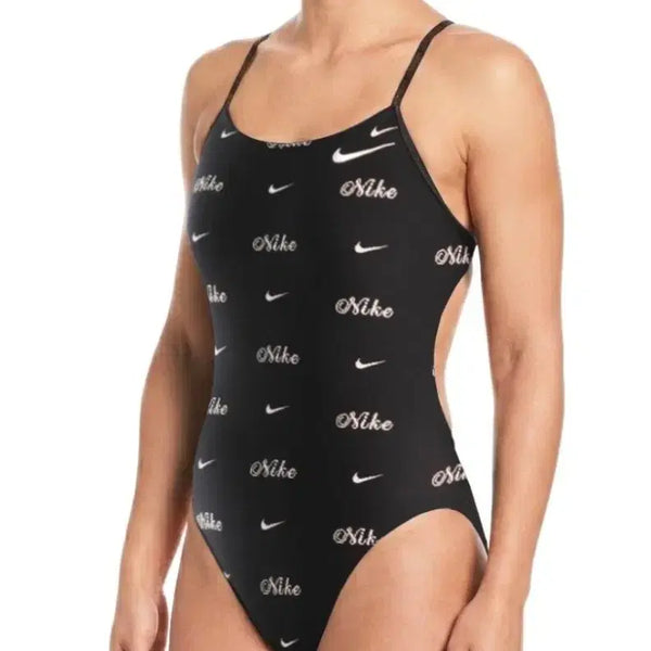[BUNJANG] Nike Vintage Script Cutout One-Piece Swimsuit / 나이키 수영복