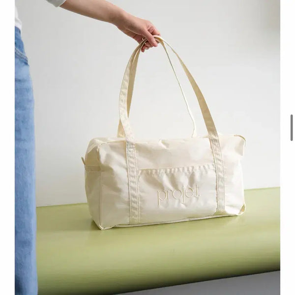 [BUNJANG] Projet Standard Duffle Bag Cream Yellow / 프로제 projet 스탠다드 더플백 크림 옐로우