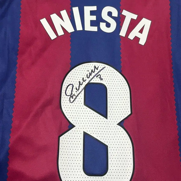[BUNJANG] 2023-2024 Barcelona Iniesta Signed Jersey / 23-24 이니에스타 유니폼 사인 교환