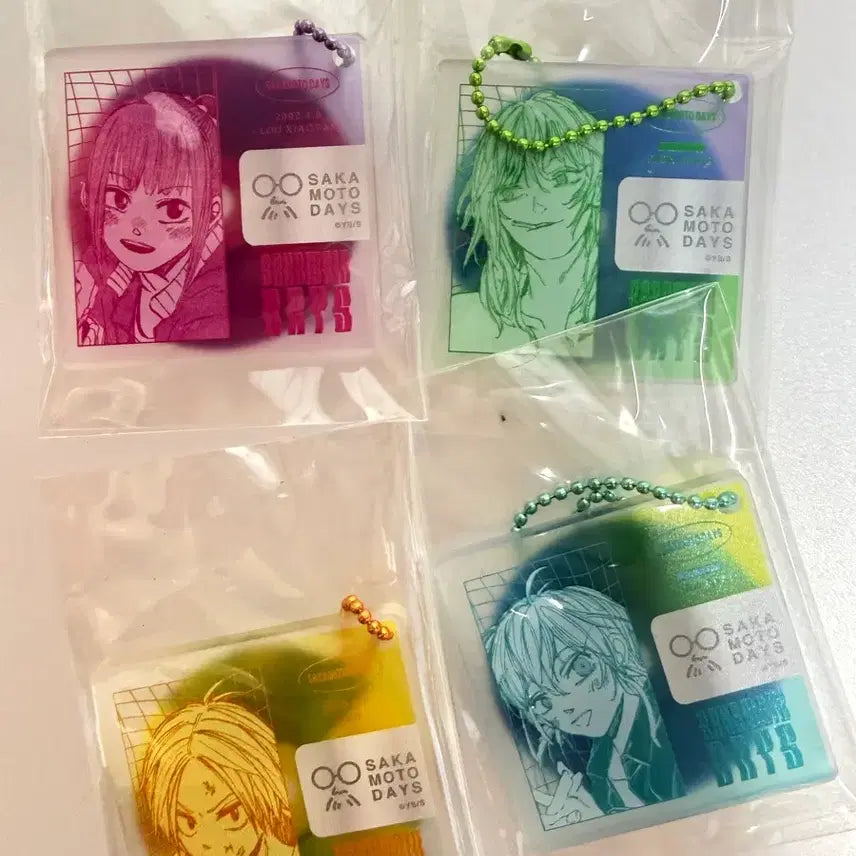 [BUNJANG] Sakura Days Disk Keychain Set / (급전)사카모토 데이즈 디스크 풍 키링 신 루 아키라 리온