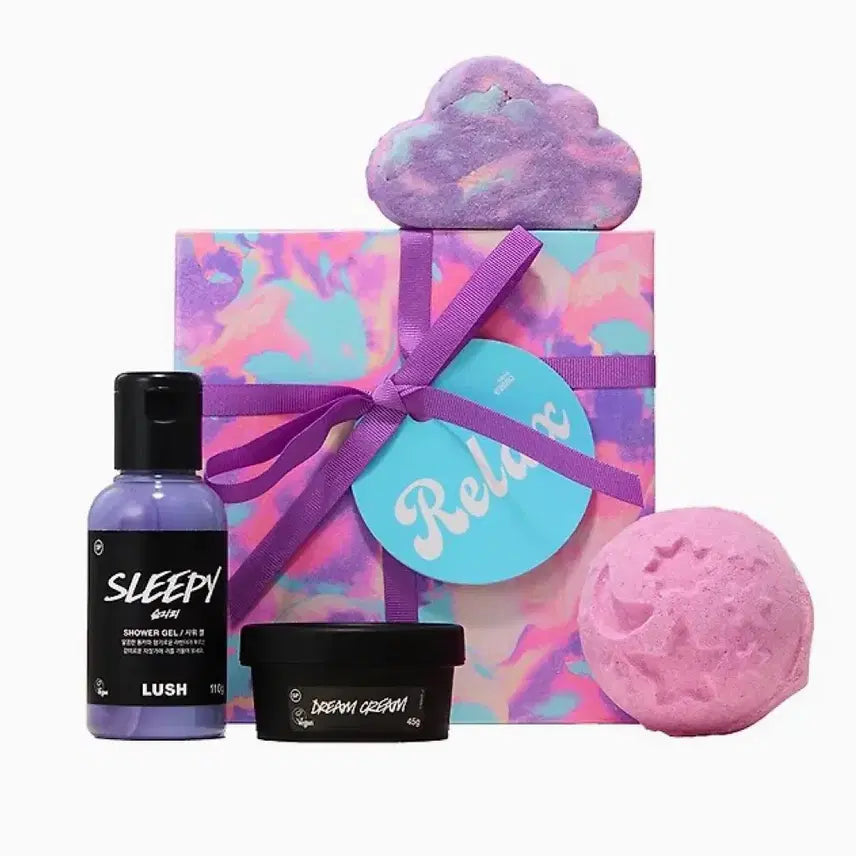 [BUNJANG] Relax Gift Set: Bath Bomb, Bubble Bar, Shower Gel, Body Lotion / 릴렉스 기프트 (배쓰 밤+버블 바+샤 워 젤+보디로션 세트)