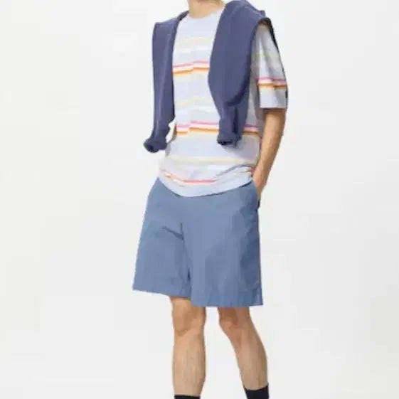 [BUNJANG] JW Anderson x Uniqlo Chino Short Pants - Blue (S) / [새상품] JW앤더슨 유니클로 치노쇼트팬츠 S