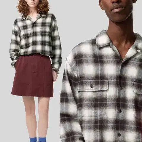 [BUNJANG] Uniqlo JW Anderson Brushed Cotton Open Collar Shirt / [새상품] 유니클로 JW앤더슨 브러시드 코튼 오픈카라 셔츠 S