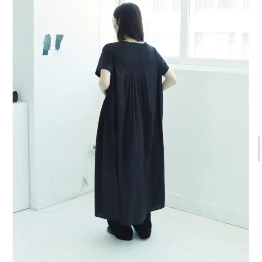 [BUNJANG] Omyo Pleats Pocket Long Dress / omyo 오묘 원피스