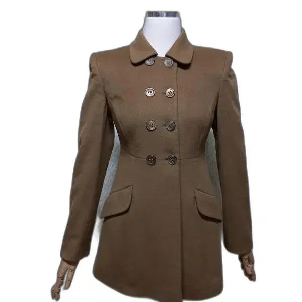 [BUNJANG] Emporio Armani 100% Cashmere Double-Breasted Women's Wool Jacket / 엠포리오아르마니 캐시미어100 정품 여자 더블브레스티드 여성모직자켓38