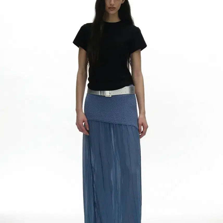 [BUNJANG] Partimento Woman PW 90s Short Sleeve T-Shirt Black / [파르티멘토 우먼] PW 90s 숏슬리브 반팔 티셔츠 블랙 F