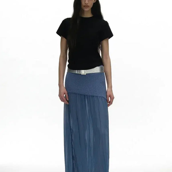 [BUNJANG] Partimento Woman PW 90s Short Sleeve T-Shirt Black / [파르티멘토 우먼] PW 90s 숏슬리브 반팔 티셔츠 블랙 F