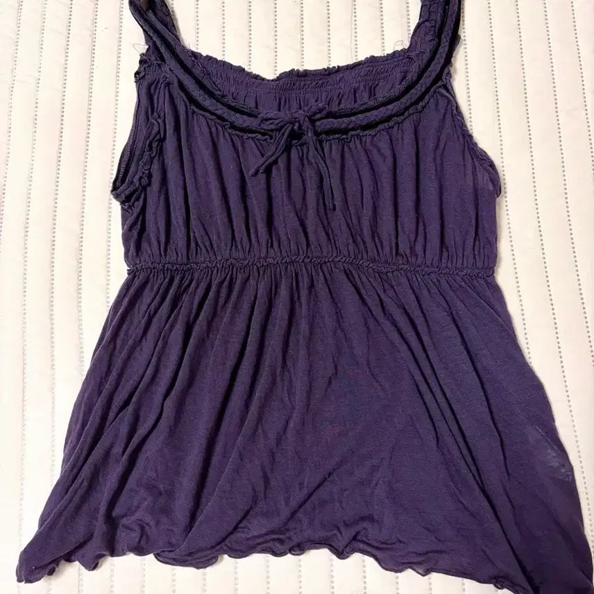 [BUNJANG] Epoca Vintage Purple Sleeveless Top Mori Girl Gyaru Style / 일본 빈티지 epoca 퍼플 보라 오네 갸루 모리걸 슬리브리스 탑