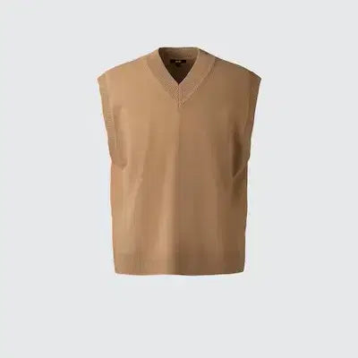 [BUNJANG] Uniqlo C Knit Vest Beige S / [새상품] 유니클로 C 니트 베스트 베이지 S