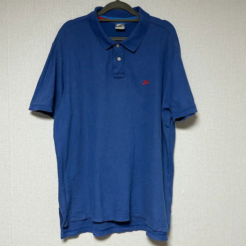[BUNJANG] Nike Logo Pique Short Sleeve Polo T-Shirt / 나이키 로고 피케 반팔티 카라티