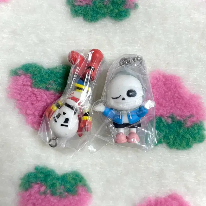 [BUNJANG] Undertale Sans Papyrus Gacha Keychain Bundle Set / 언더테일 대롱 가챠 키링 샌즈 파피루스 일괄 양도