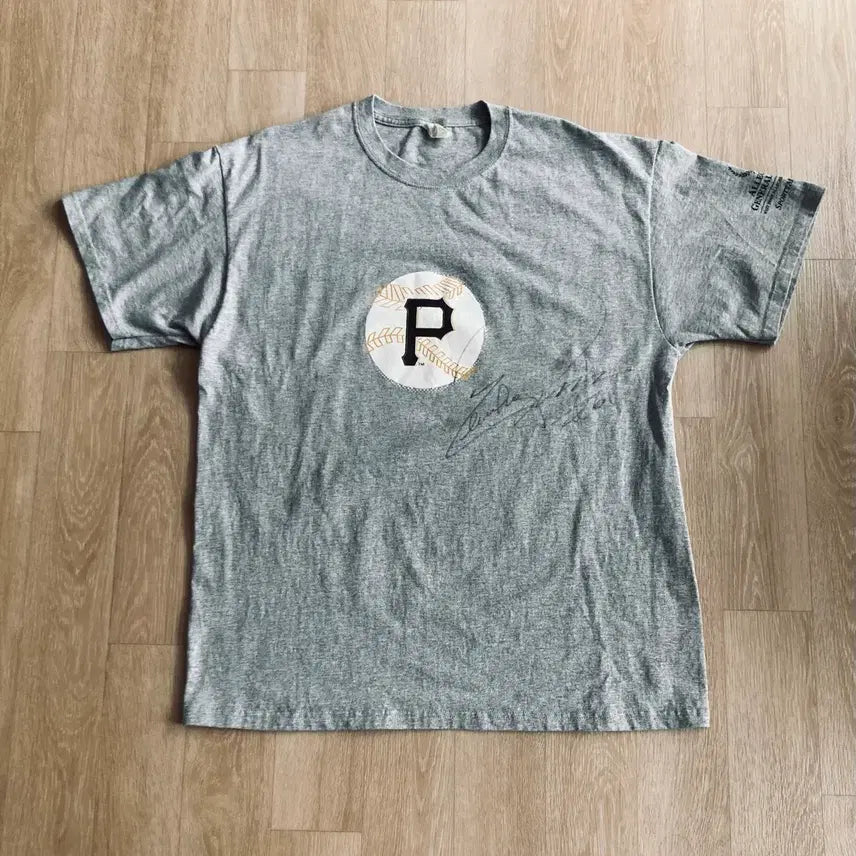[BUNJANG] Chan Ho Park Pittsburgh Pirates Autographed T-Shirt XL / 박찬호 피츠버그 사인 티셔츠 XL