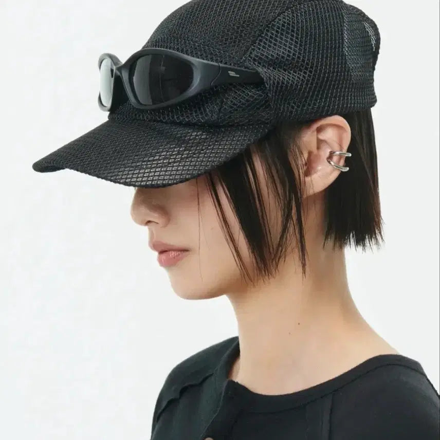 [BUNJANG] Node Labs DEV:11 Sunglasses Cut Mesh Running Ball Cap Black / 노드랩스 DEV:11 선글라스 컷 메쉬 런닝 볼캡 블랙