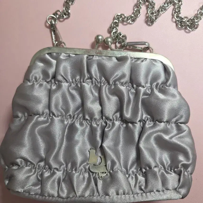 [BUNJANG] Illygo Shirring Bag Silver / 일리고 셔링백 실버